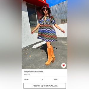 Nooworks Babydoll dress in Ditto XL